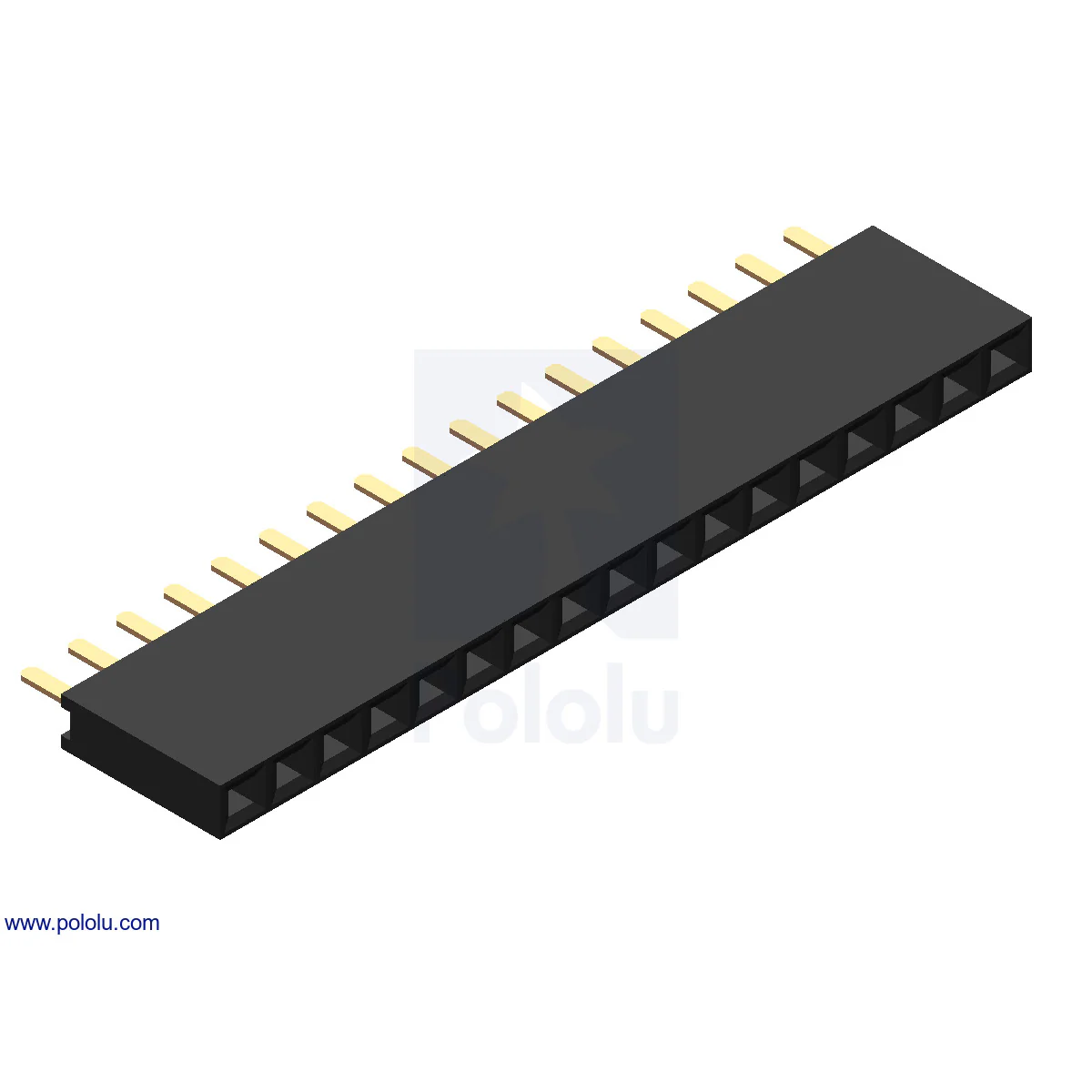 0.1" (2.54 mm) Female Header: Straight - Image 21