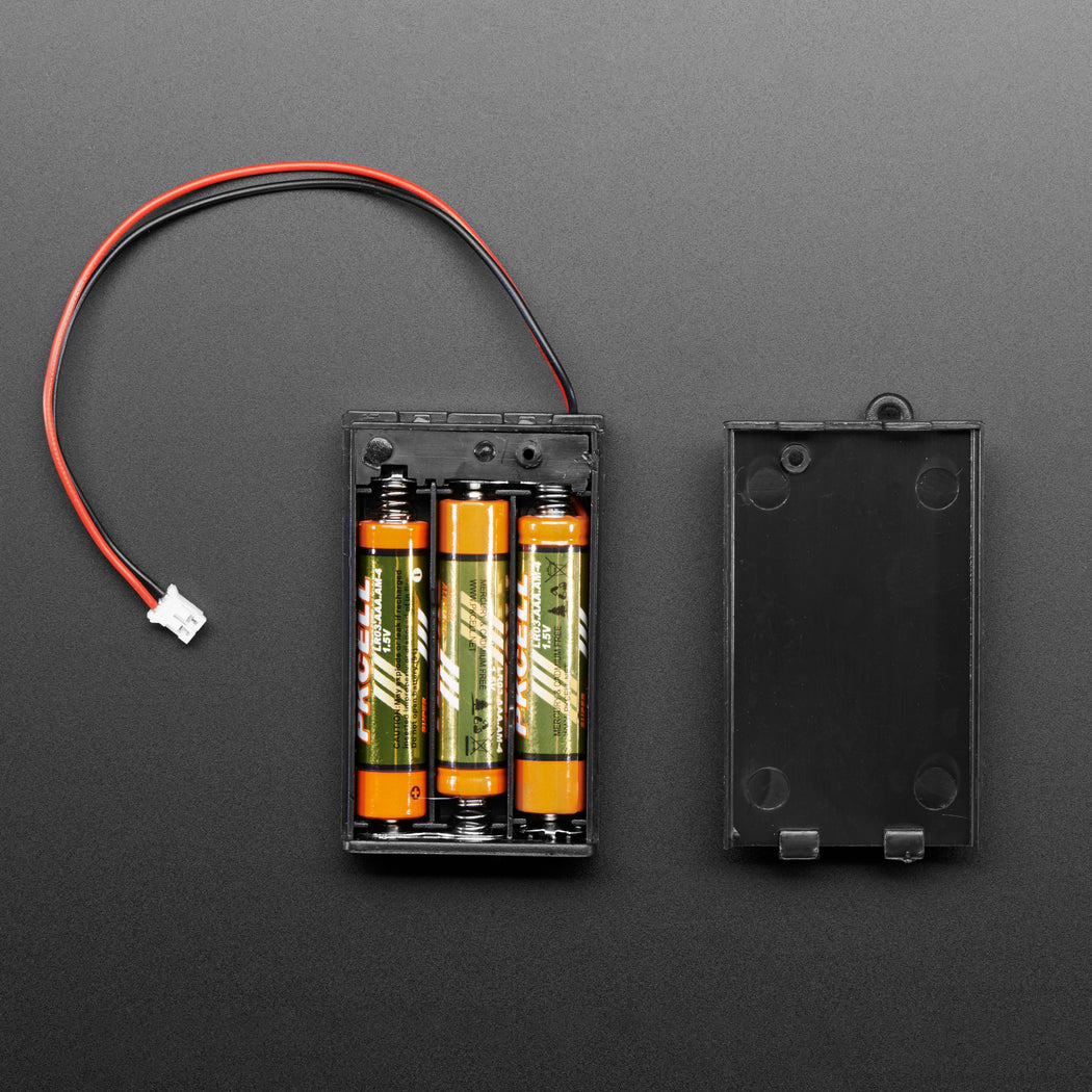 3 x AAA Battery Holder with On/Off Switch, JST, and Belt Clip - Image 3
