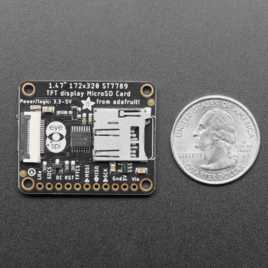 Adafruit 1.47" 320x172 Rounded IPS Display - Image 4