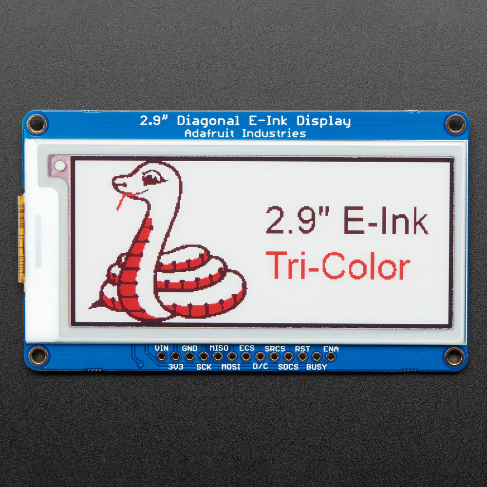 Adafruit 2.9" Red/Black/White eInk Display Breakout - THINK INK - Image 4