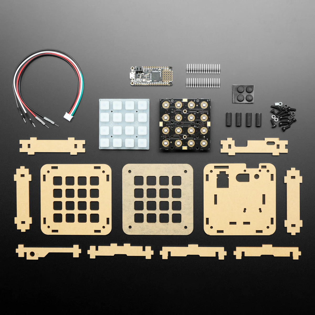 Adafruit 4x4 NeoTrellis Feather M4 Kit Pack - Image 2