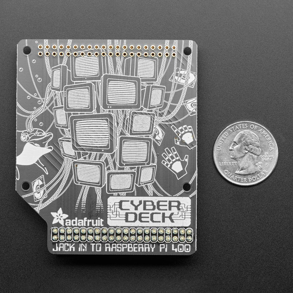Adafruit CYBERDECK HAT for Raspberry Pi 400 - Image 6