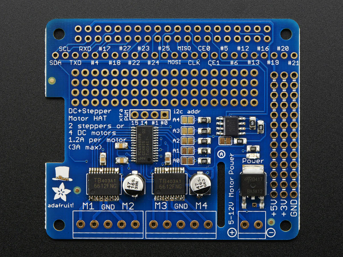 Adafruit DC & Stepper Motor HAT for Raspberry Pi - Mini Kit - Image 5
