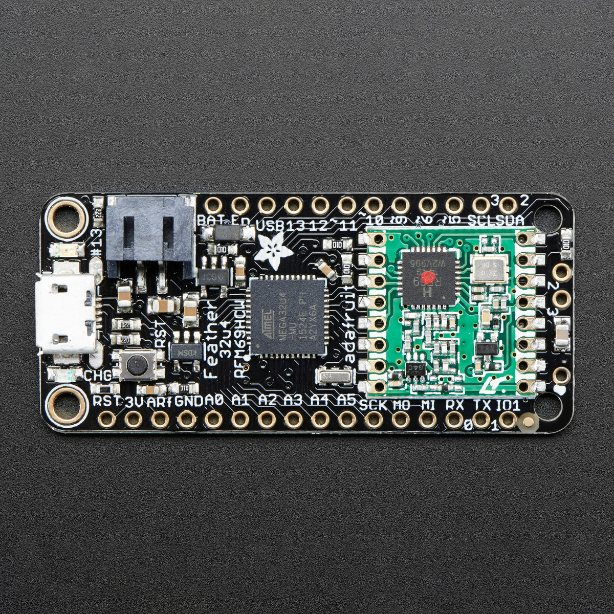 Adafruit Feather 32u4 with RFM69HCW Packet Radio - 433MHz - RadioFruit - Image 5