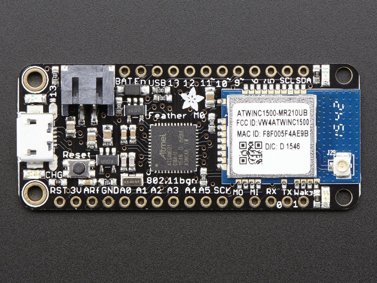 Adafruit Feather M0 WiFi w/ATWINC1500 + uFL - Image 3