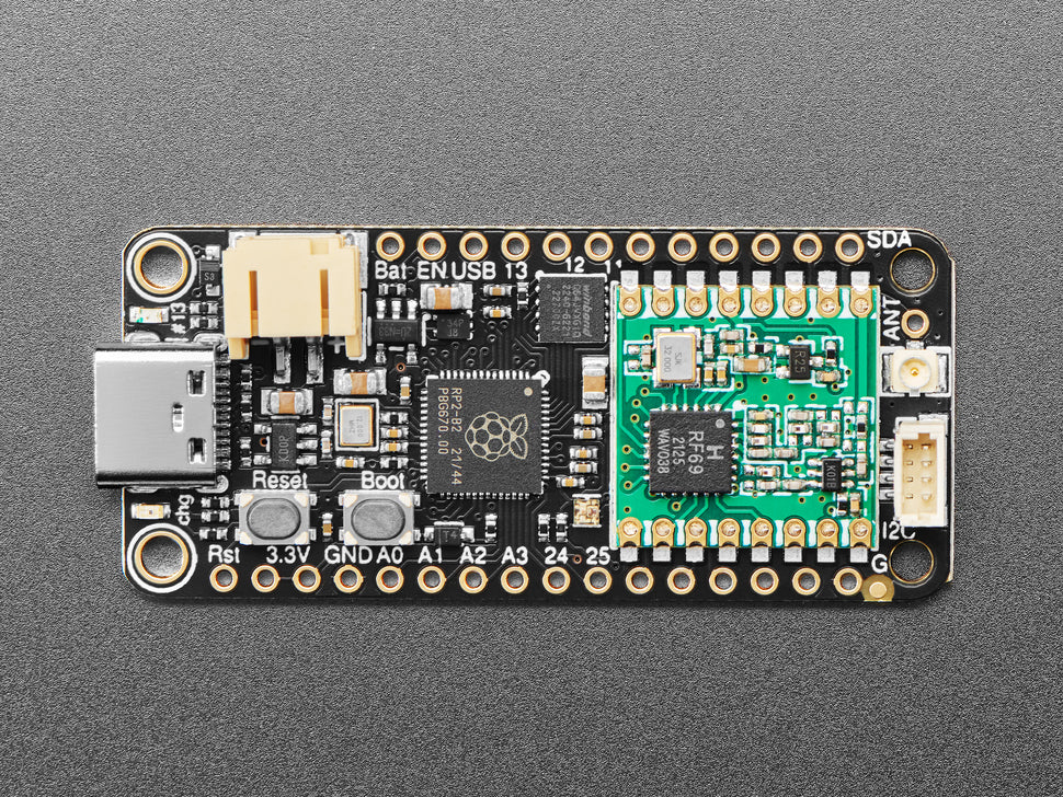 Adafruit Feather RP2040 RFM69 Packet Radio - 868 or 915MHz - RadioFruit - Image 2