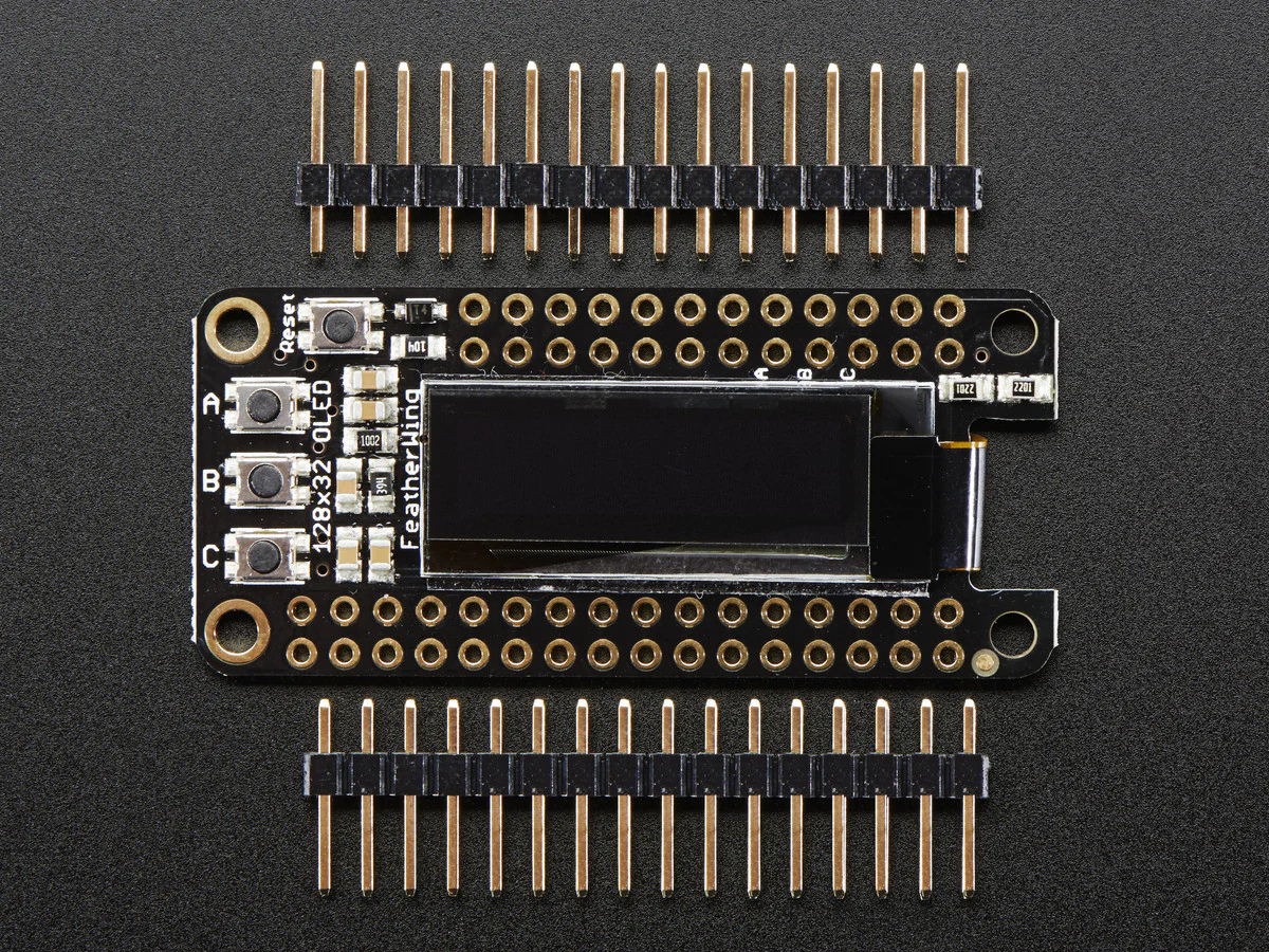 FeatherWing OLED - 128x32 OLED Add-on For All Feather Boards - Image 4