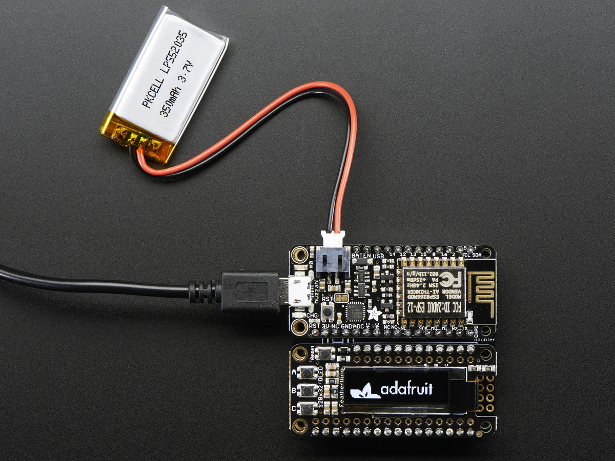 FeatherWing OLED - 128x32 OLED Add-on For All Feather Boards - Image 5