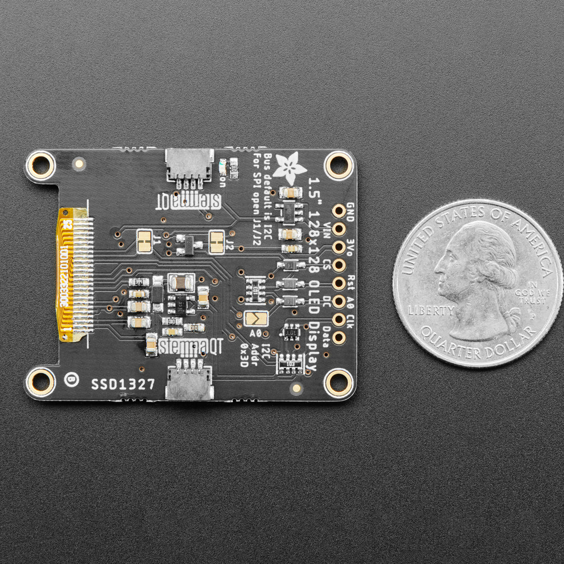Adafruit Grayscale 1.5" 128x128 OLED Graphic Display - Image 4