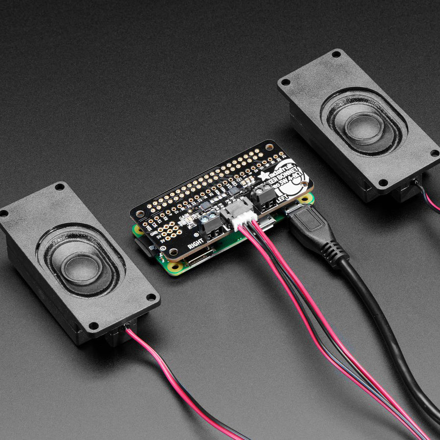 Adafruit I2S 3W Stereo Speaker Bonnet for Raspberry Pi - Mini Kit