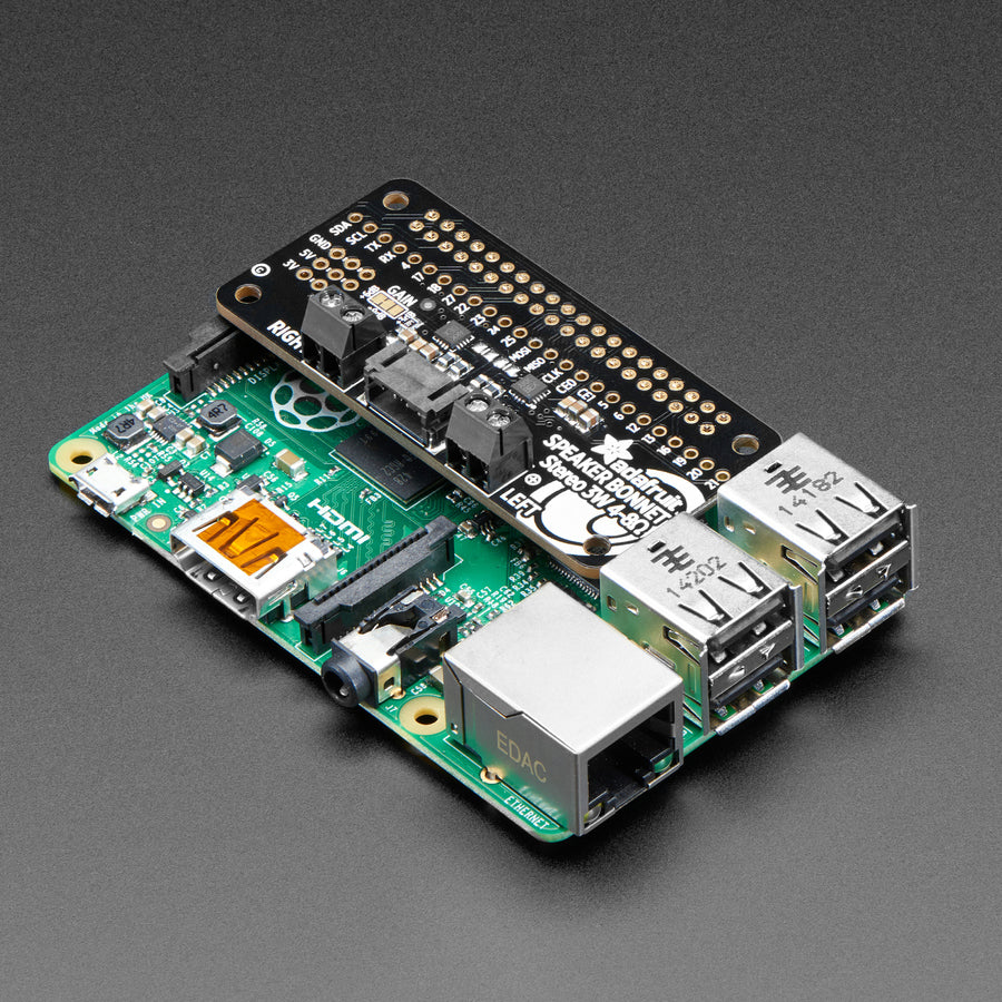 Adafruit I2S 3W Stereo Speaker Bonnet for Raspberry Pi - Mini Kit - Image 4
