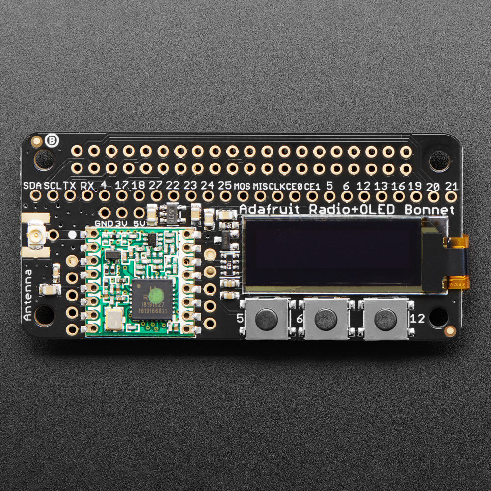 Adafruit LoRa Radio Bonnet with OLED - RFM95W @ 915MHz - RadioFruit - Image 2
