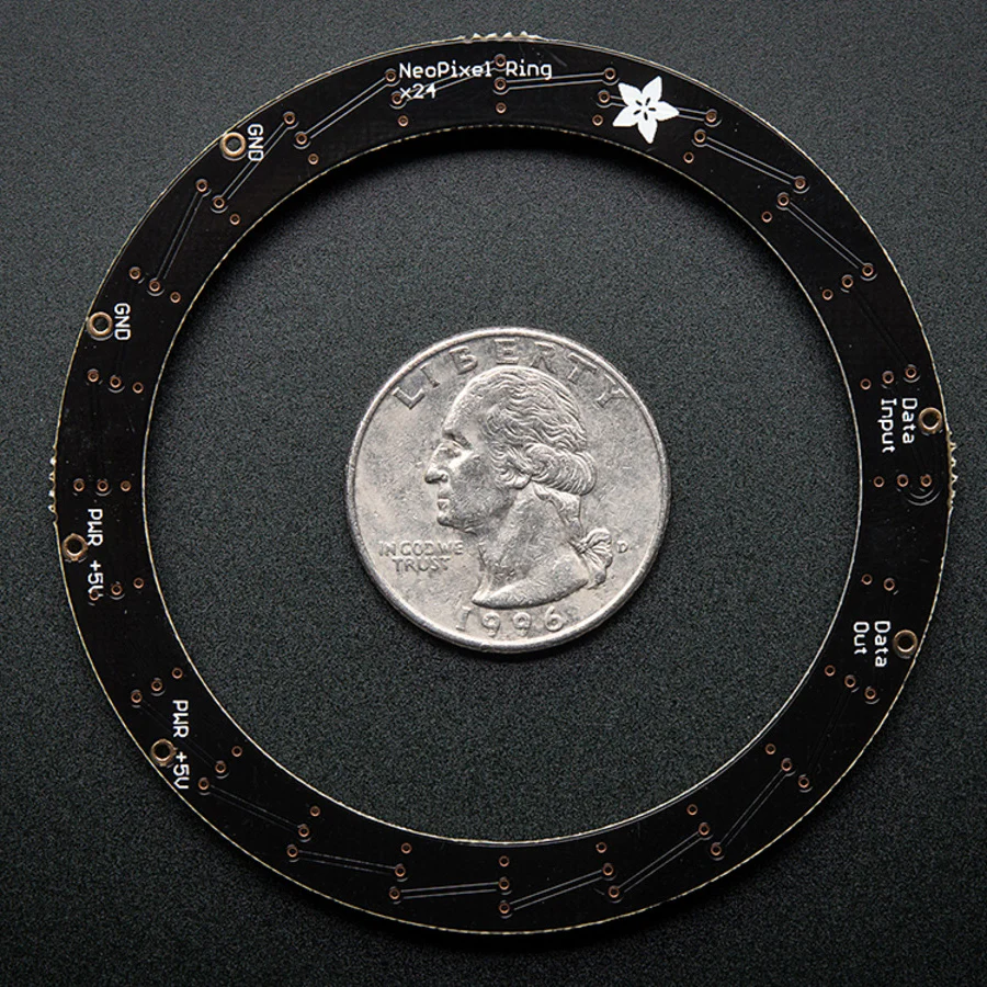Adafruit NeoPixel Ring - 5050 RGB LED with Integrated Drivers - Image 7