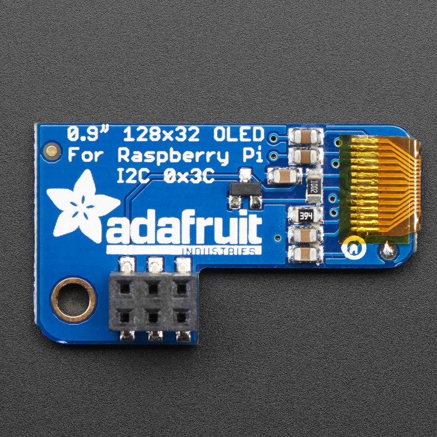 Adafruit PiOLED - 128x32 Monochrome OLED Add-on for Raspberry Pi - Image 2