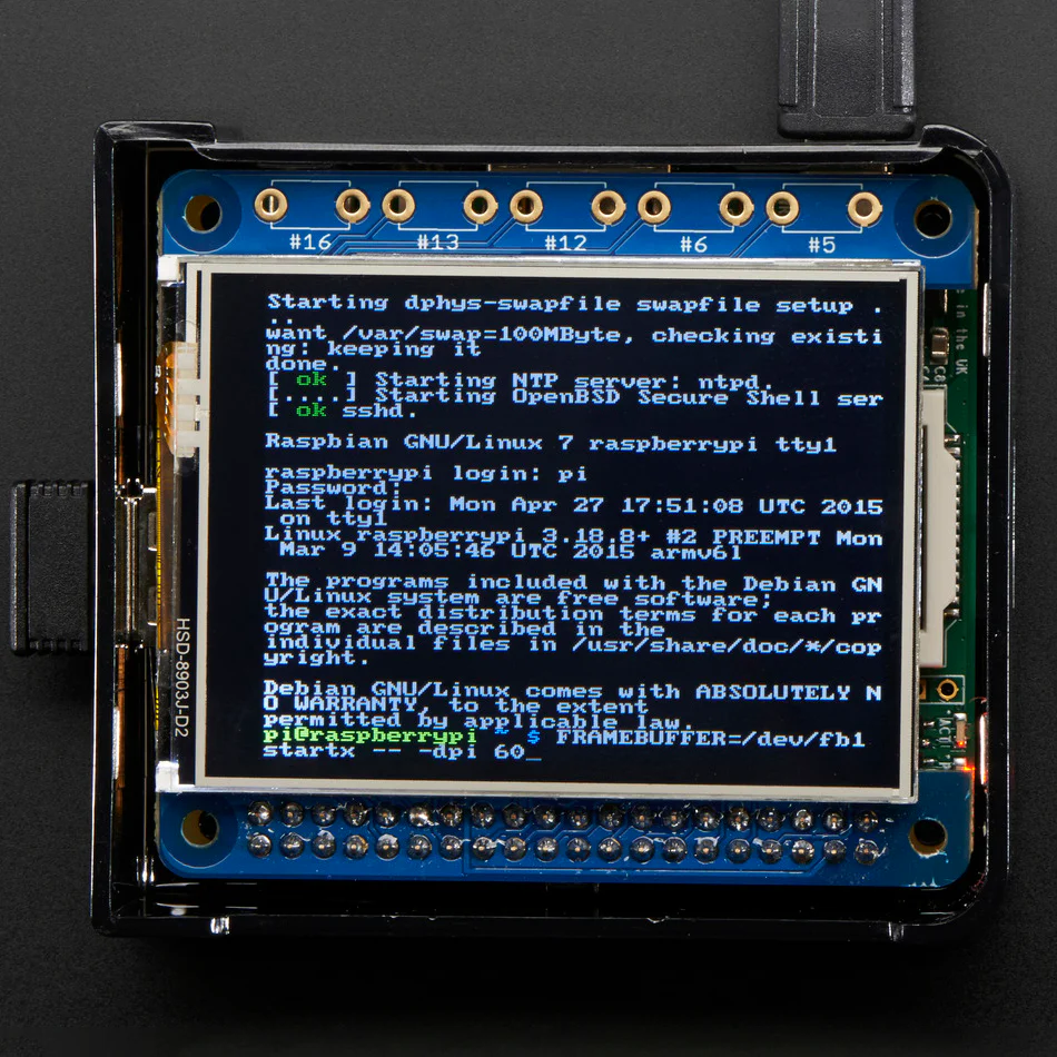 Adafruit PiTFT 2.4" HAT Mini Kit - 320x240 TFT Touchscreen - Image 4