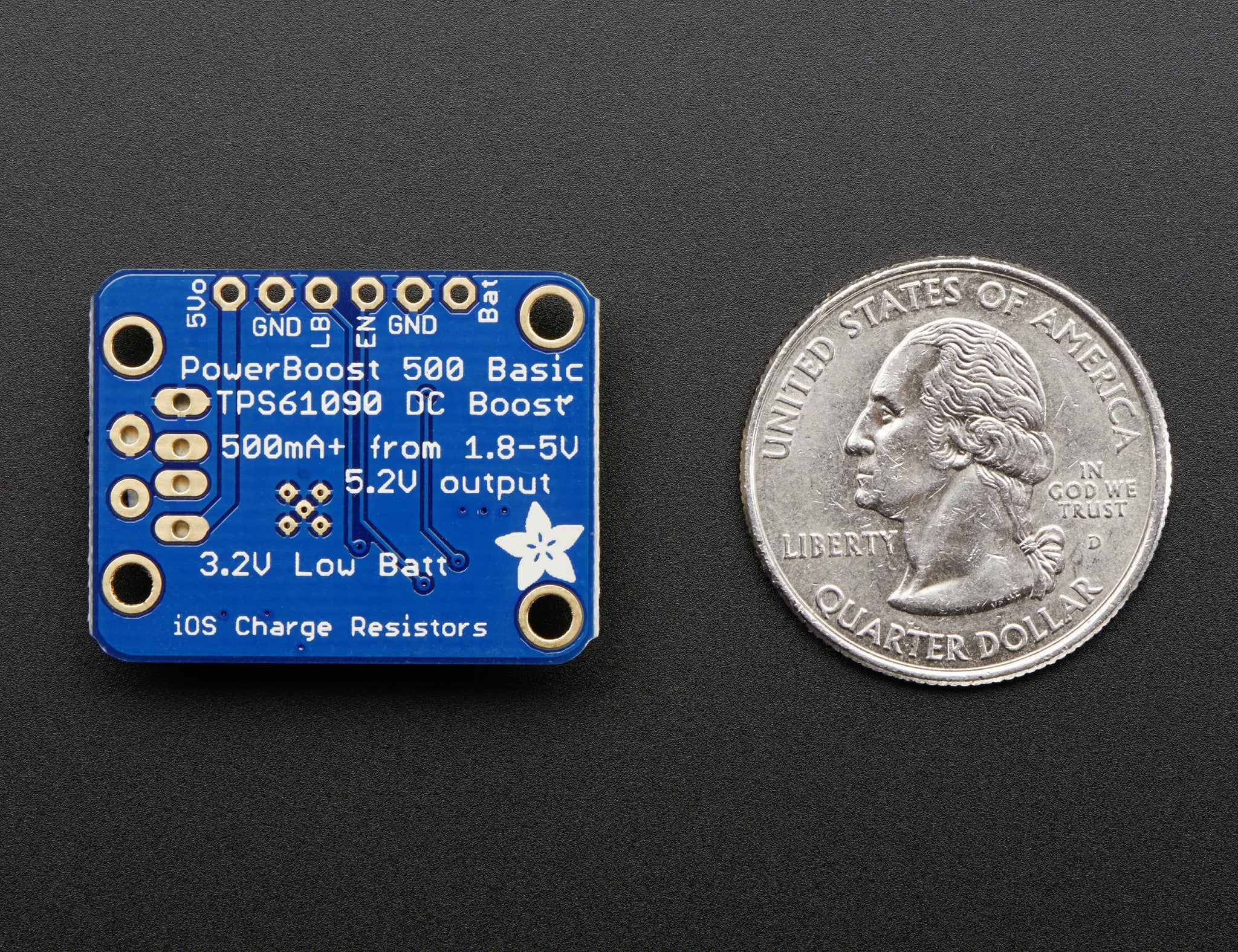 Adafruit PowerBoost 500 Basic - 5V USB Boost @ 500mA from 1.8V+ - Image 4