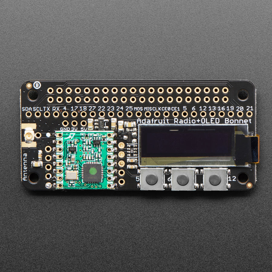 Adafruit RFM69HCW Transceiver Radio Bonnet - 868 or 915 MHz - RadioFruit - Image 2