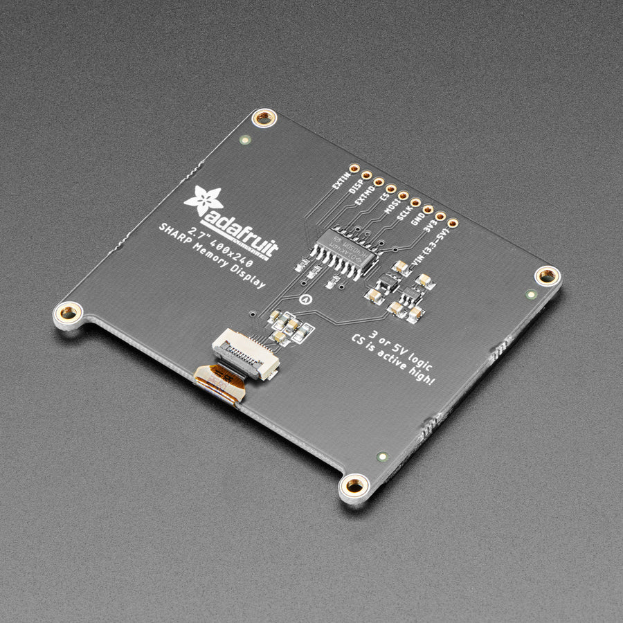 Adafruit SHARP Memory Display Breakout - 2.7" 400x240 Monochrome - Image 6
