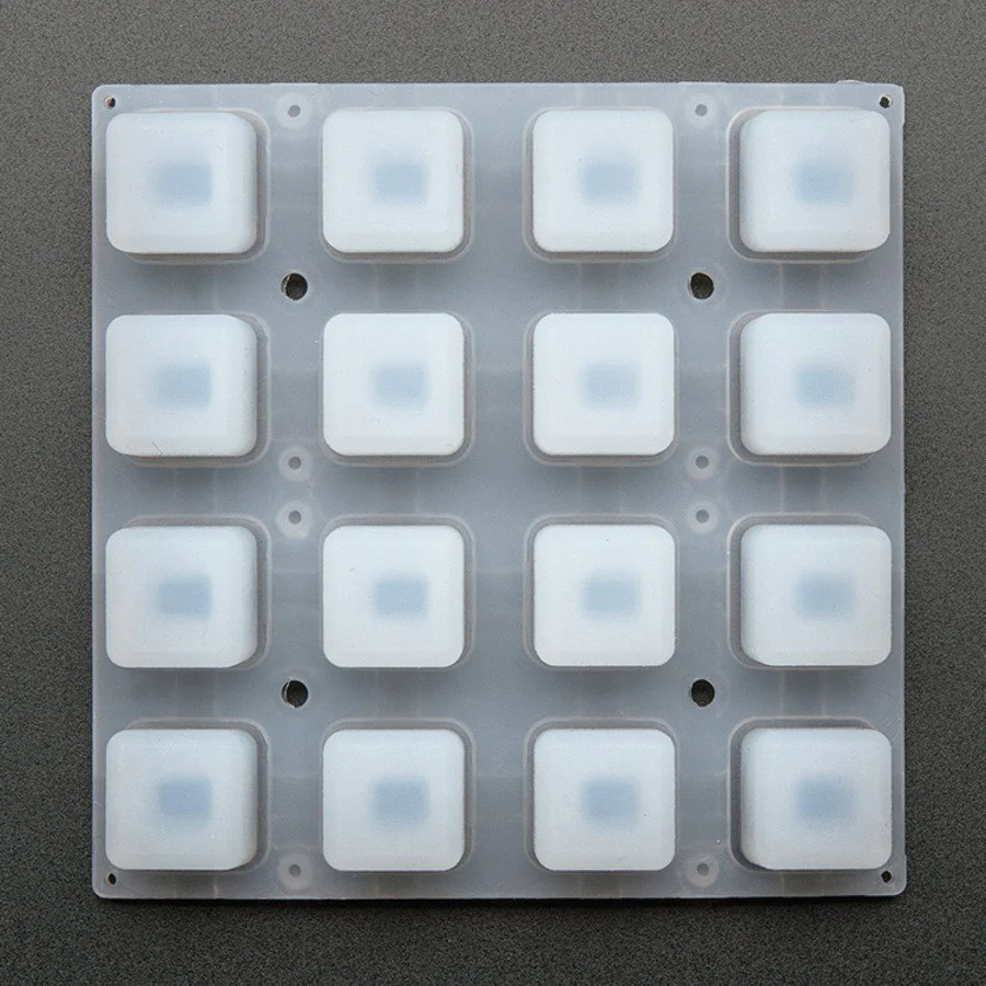 Silicone Elastomer 4x4 Button Keypad - for 3mm LEDs - Image 4