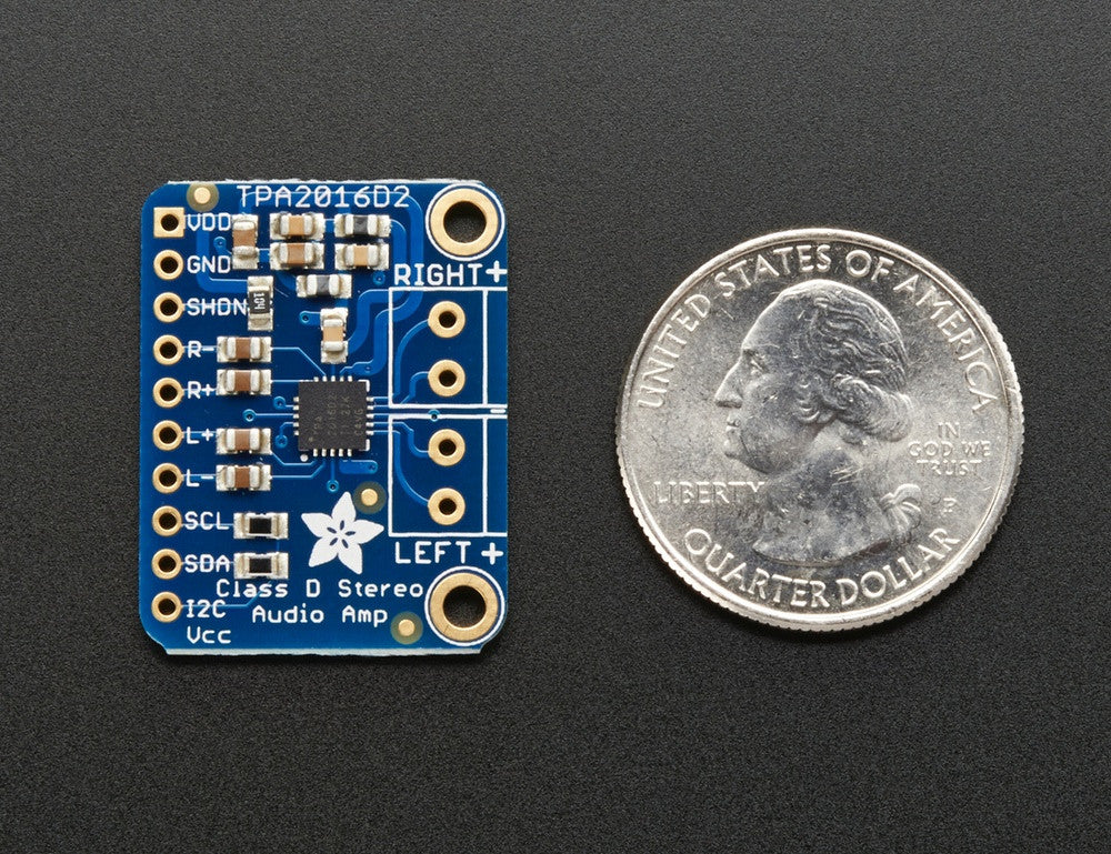 Adafruit Stereo 2.8W Class D Audio Amplifier - I2C Control AGC - Image 4