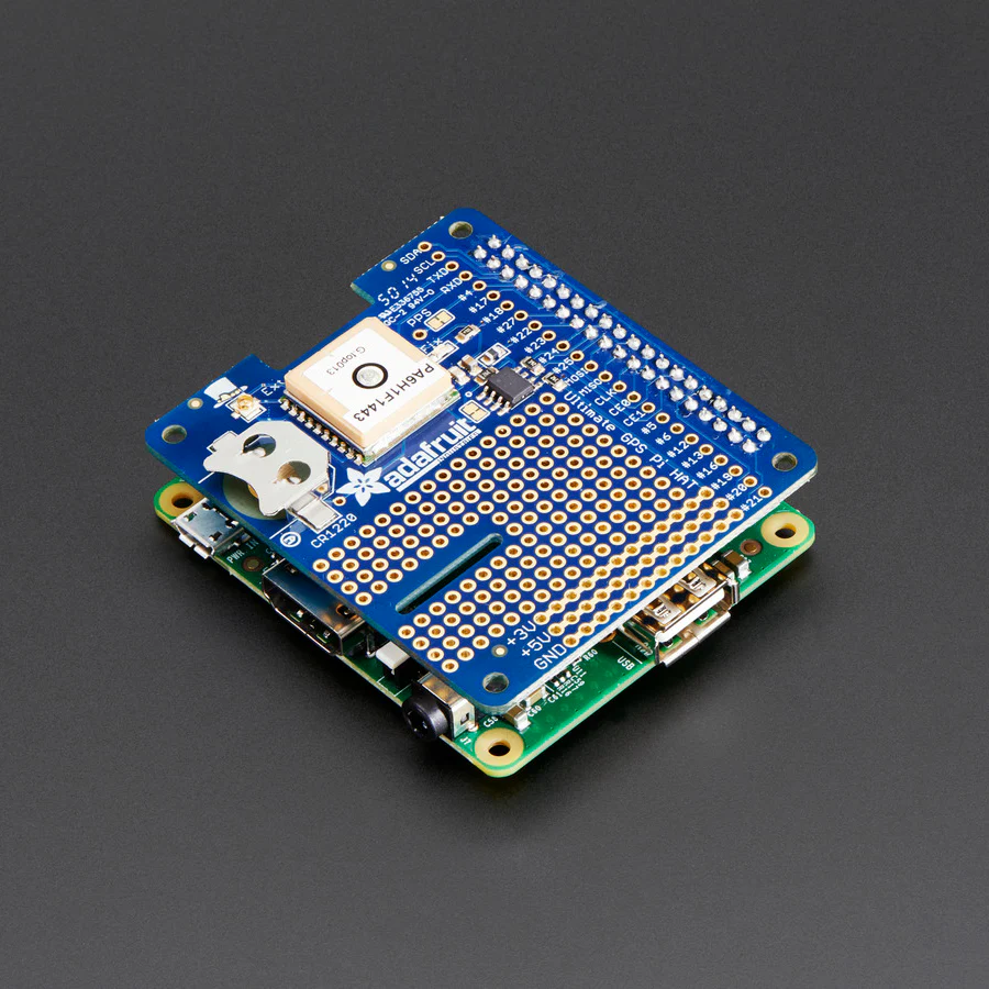 Adafruit Ultimate GPS HAT for Raspberry Pi A+/B+/Pi 2/3/Pi 4 - Mini Kit - Image 2