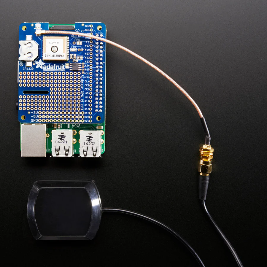 Adafruit Ultimate GPS HAT for Raspberry Pi A+/B+/Pi 2/3/Pi 4 - Mini Kit - Image 3