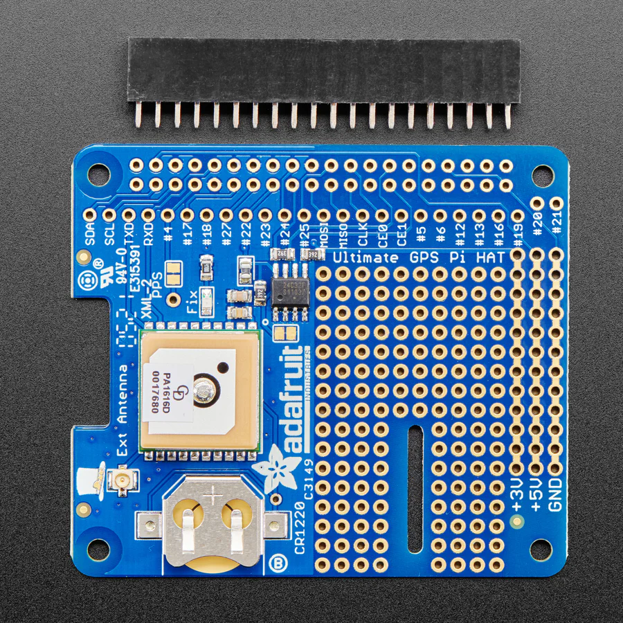 Adafruit Ultimate GPS HAT for Raspberry Pi A+/B+/Pi 2/3/Pi 4 - Mini Kit - Image 4