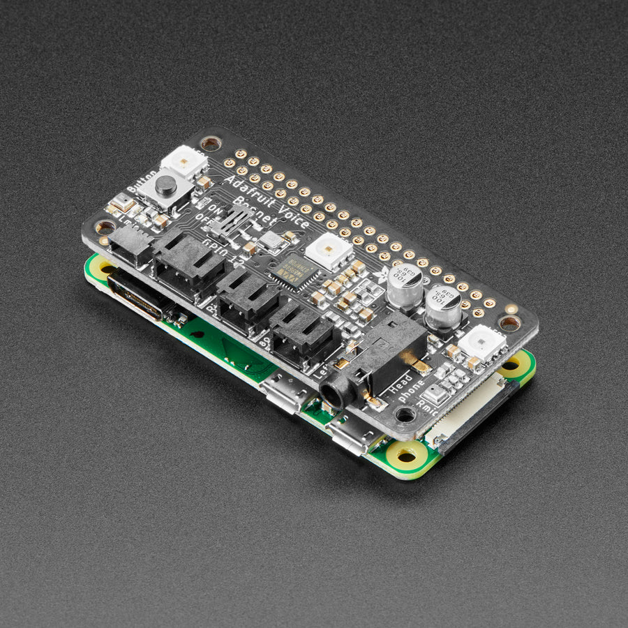 Adafruit Voice Bonnet for Raspberry Pi - Two Speakers + Two Mics - Image 6