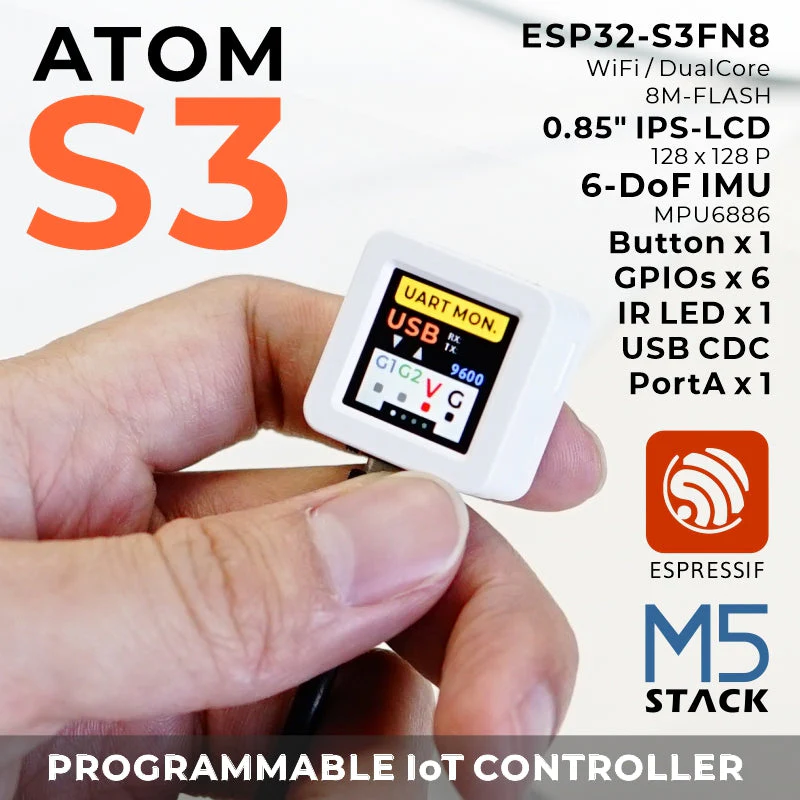 ATOMS3 Dev Kit w/ 0.85-inch Screen - Image 9