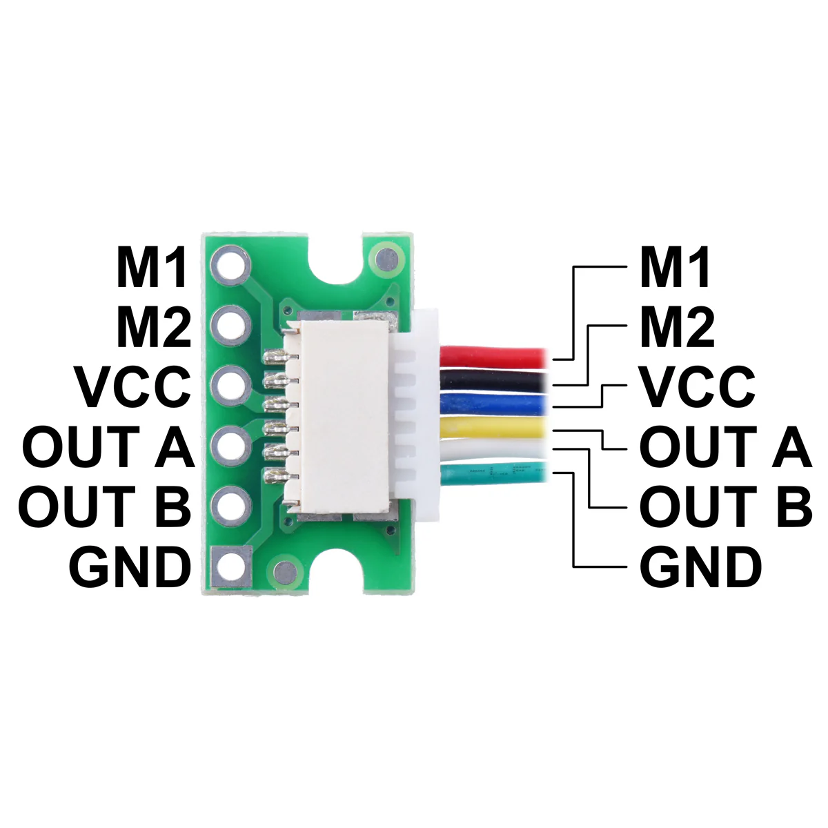 Breakout for JST SH-Style Connector, 6-Pin Side-Entry - Image 6