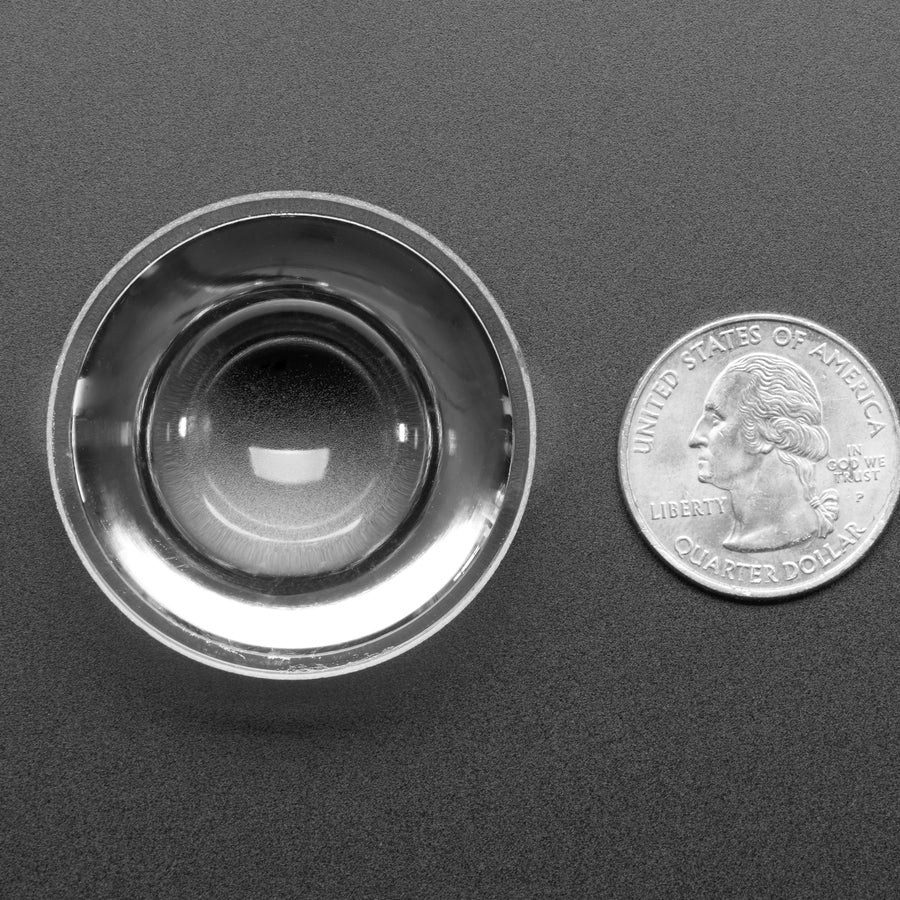 Convex Plastic Lens with Edge - 40mm Diameter - Image 2