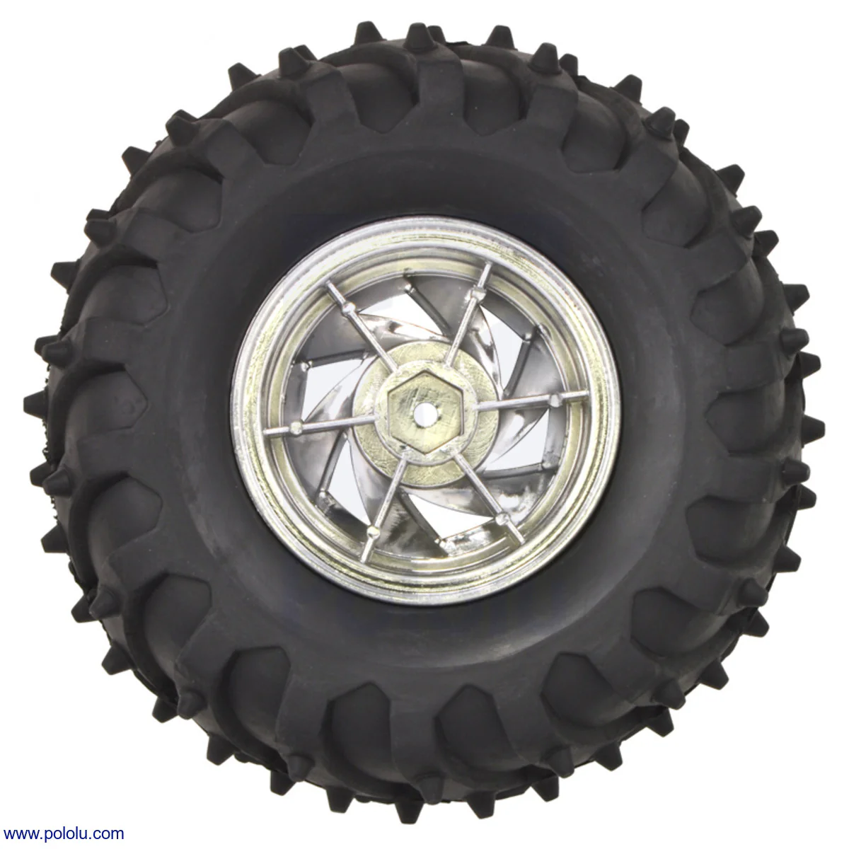 Dagu Wild Thumper Wheel 120x60mm Pair with 4mm Shaft Adapters - Image 2