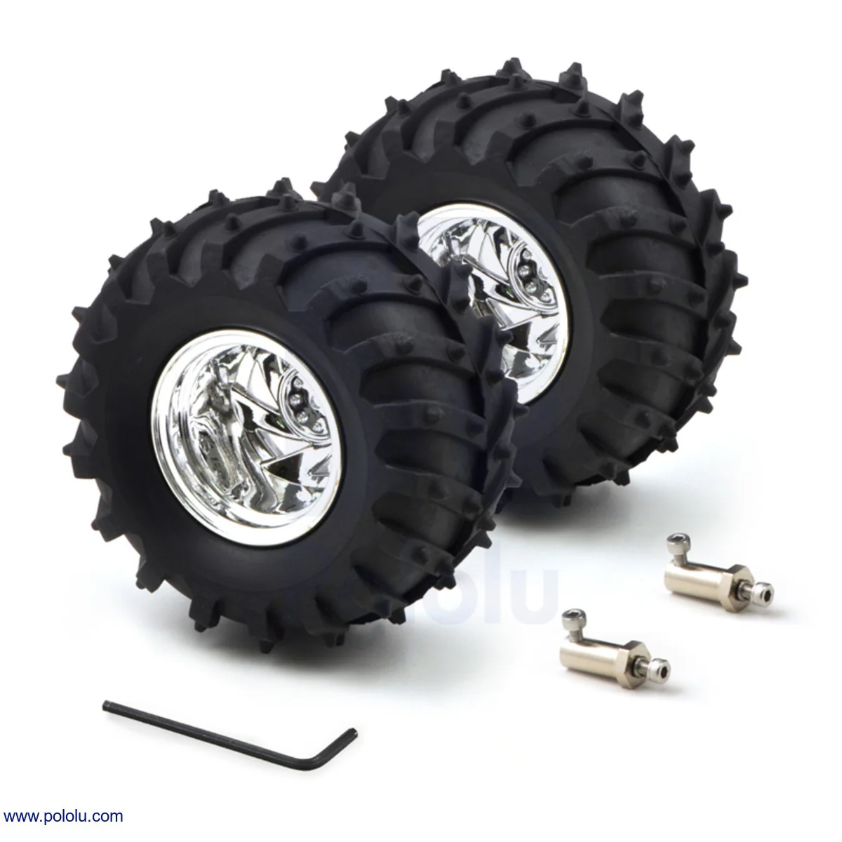 Dagu Wild Thumper Wheel 120x60mm Pair with 4mm Shaft Adapters - Image 4