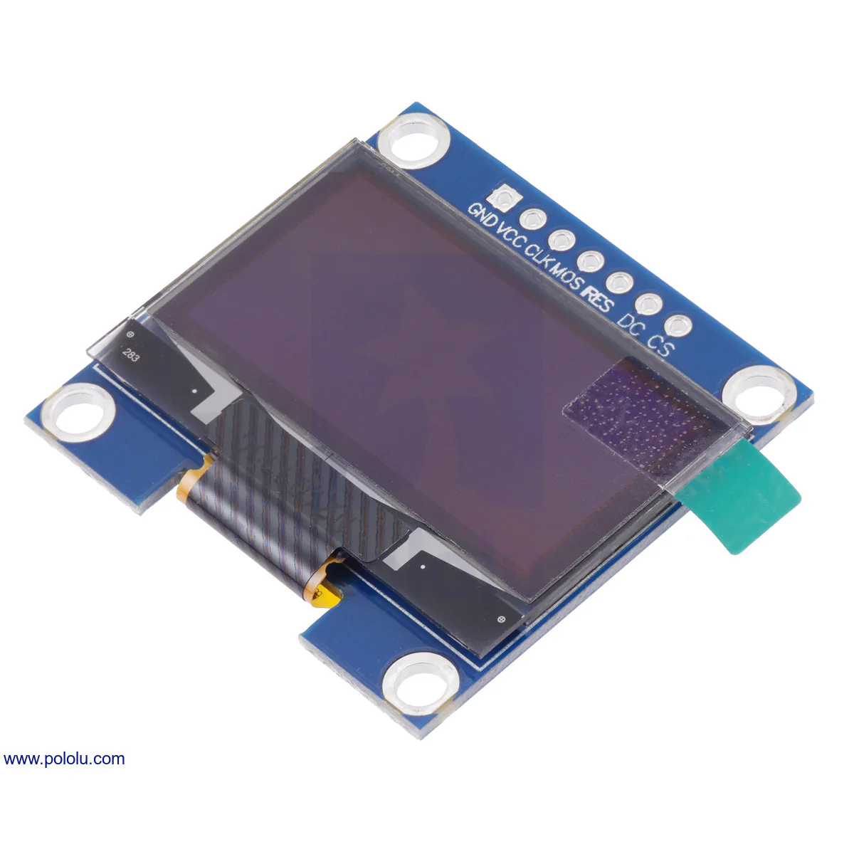 Graphical OLED Display: 128x64, 1.3", White, SPI - Image 2