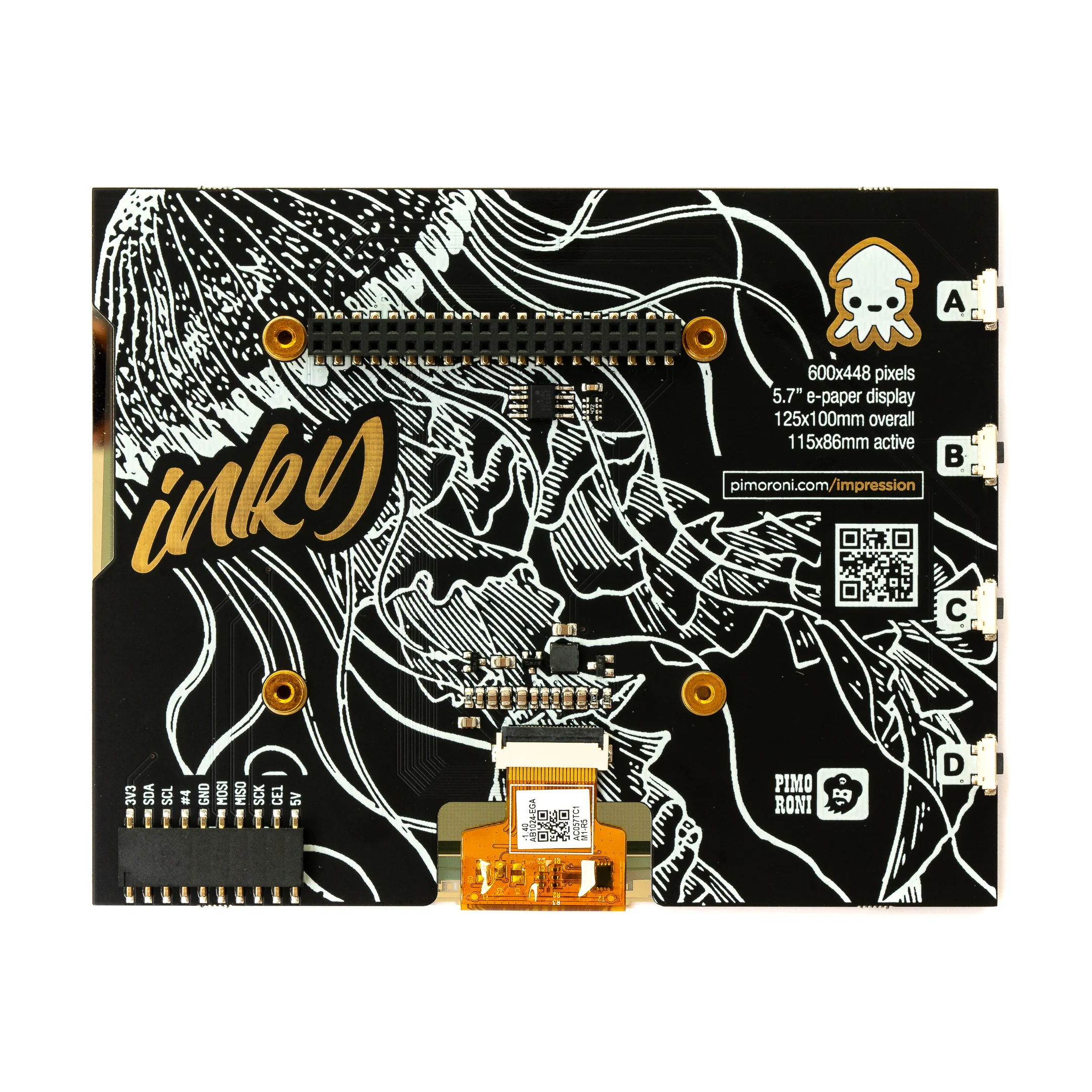 Inky Impression 5.7" (7 colour ePaper/eInk HAT) - Image 4