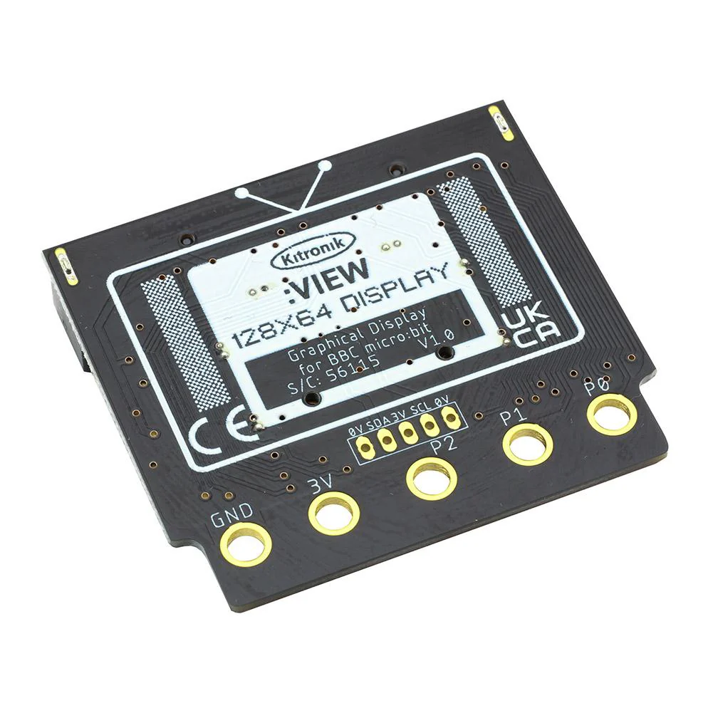 Kitronik :VIEW Graphics128 OLED display 128x64 for BBC micro:bit - Image 3