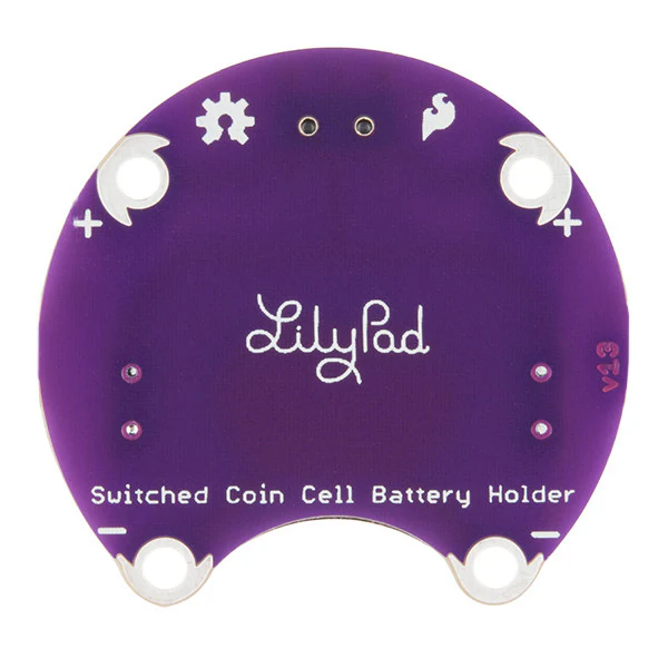 LilyPad Coin Cell Battery Holder - Switched - 20mm - Image 3