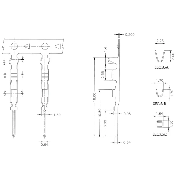 Crimp Pins for 0.1" Housings 100-Pack - Image 7