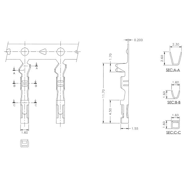 Crimp Pins for 0.1" Housings 100-Pack - Image 8