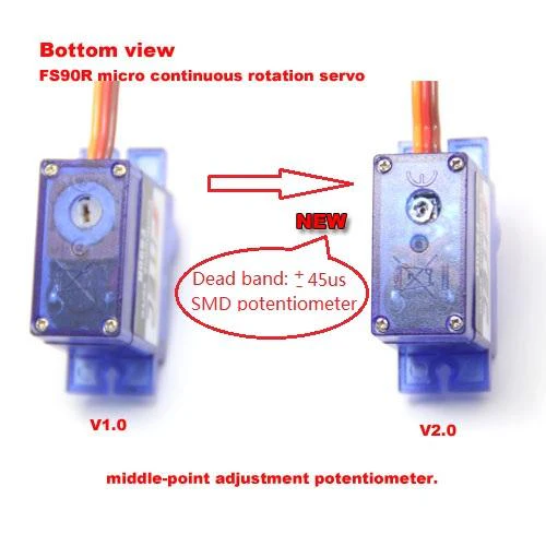 Micro 360° Continuous Rotation Servo (FS90R) - Image 2