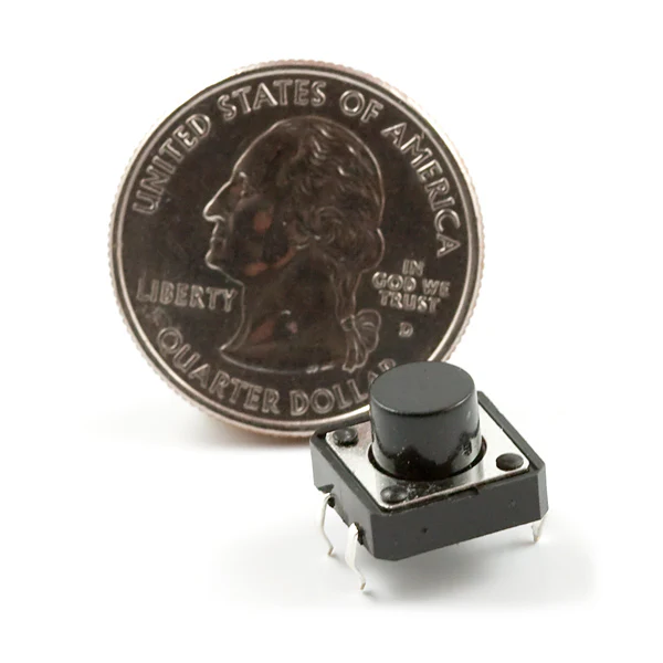 Momentary Pushbutton Switch - 12mm Square - Image 2