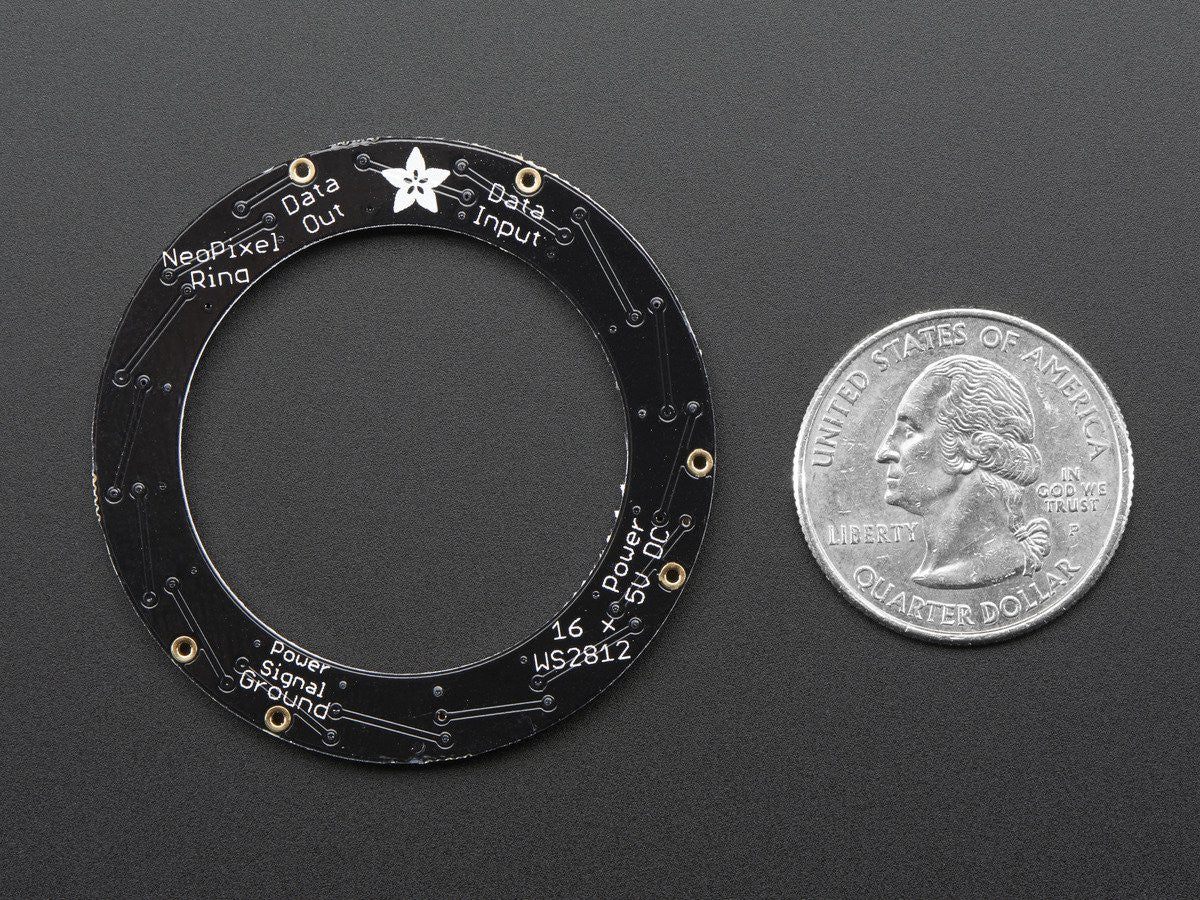 NeoPixel Ring - 16 x 5050 RGBW LEDs w/ Integrated Drivers - Image 4