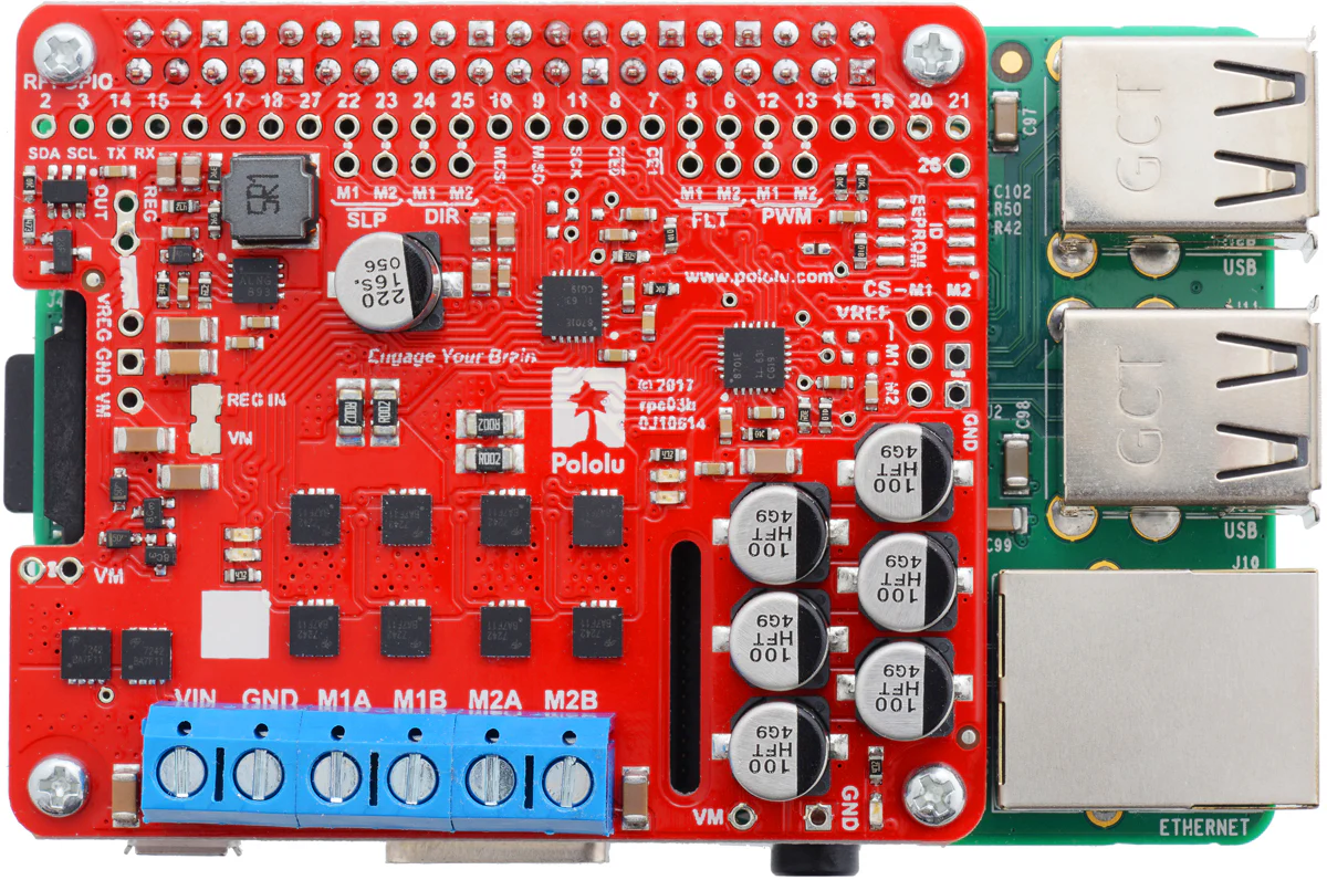 Pololu Dual G2 High-Power Motor Driver for Raspberry Pi - Image 8