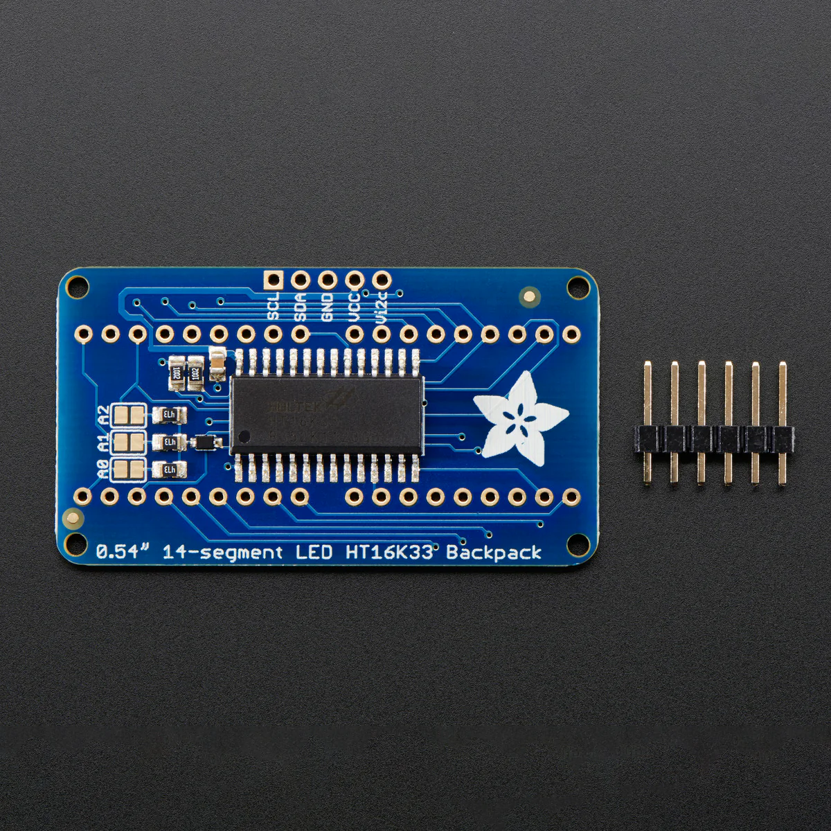 Quad Alphanumeric Display - 0.54" Digits w/ I2C Backpack - Image 3