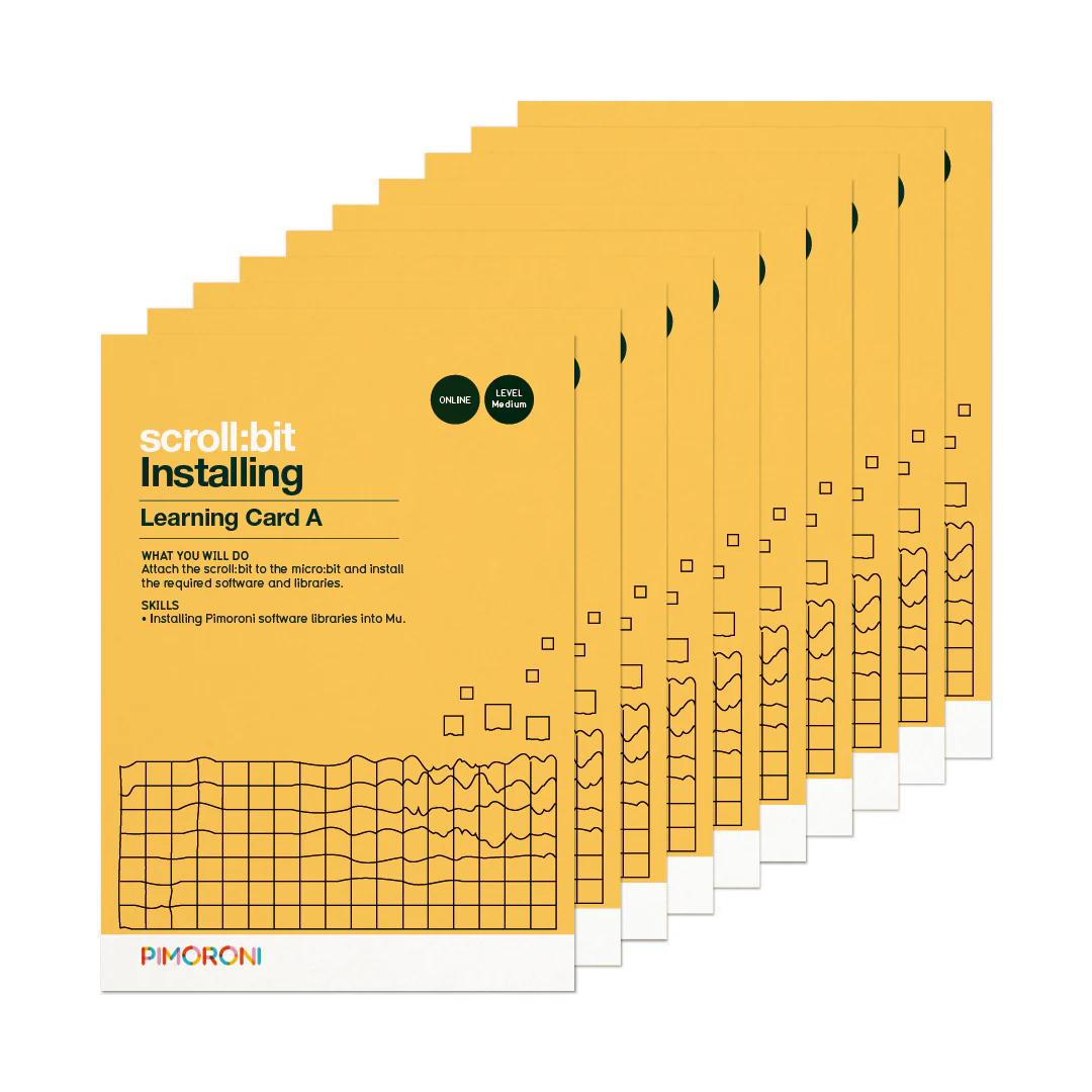 scroll:bit MicroPython Learning Cards