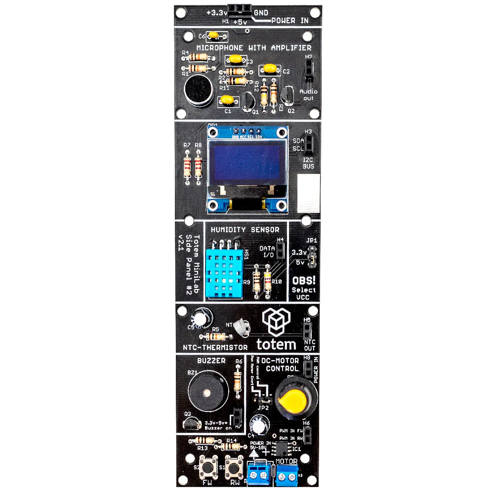 Sensor Side Panel: Add-On for Totem Mini Lab