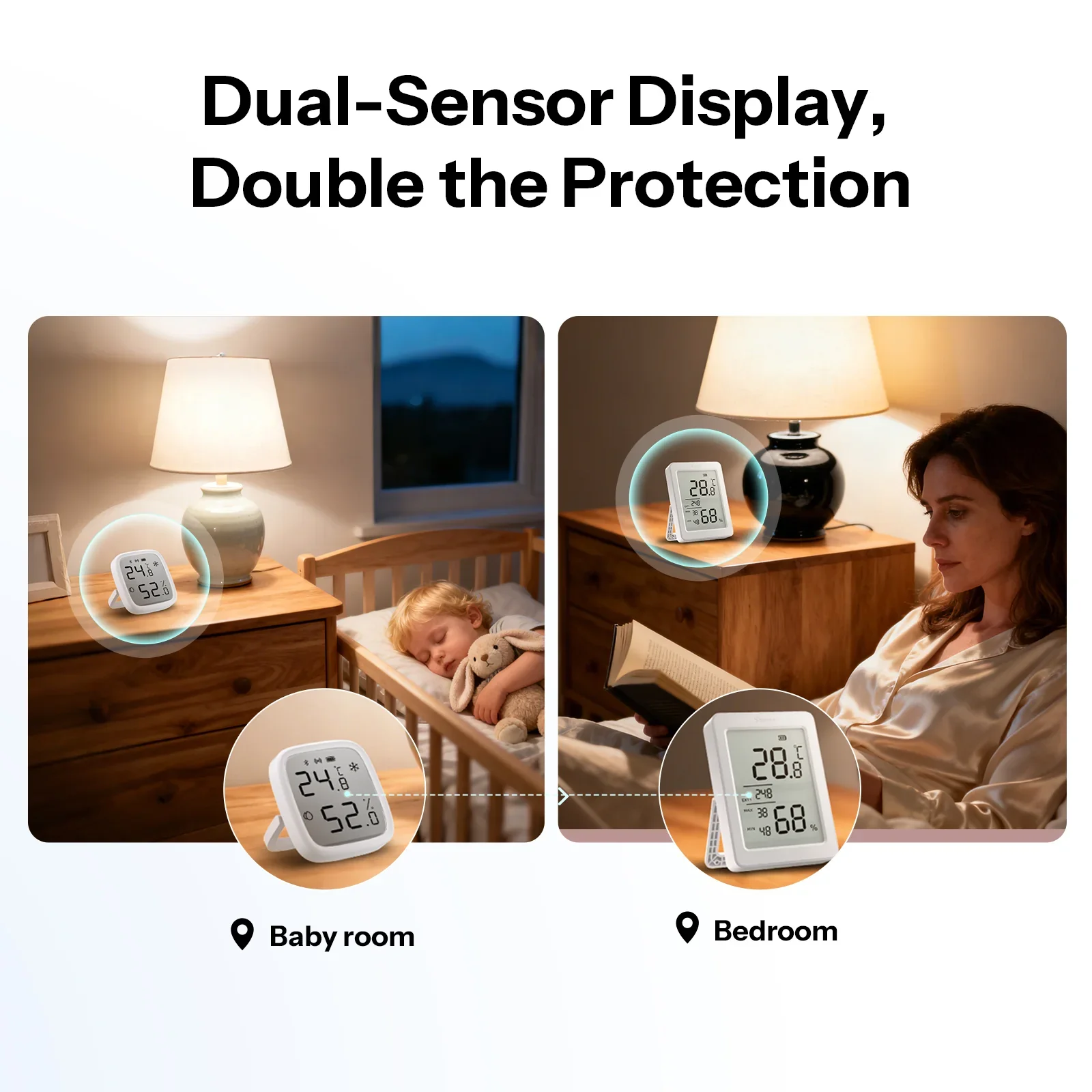 Sonoff AirGuard TH Zigbee Temperature and Humidity Sensor with 3.6'' LCD - Image 6