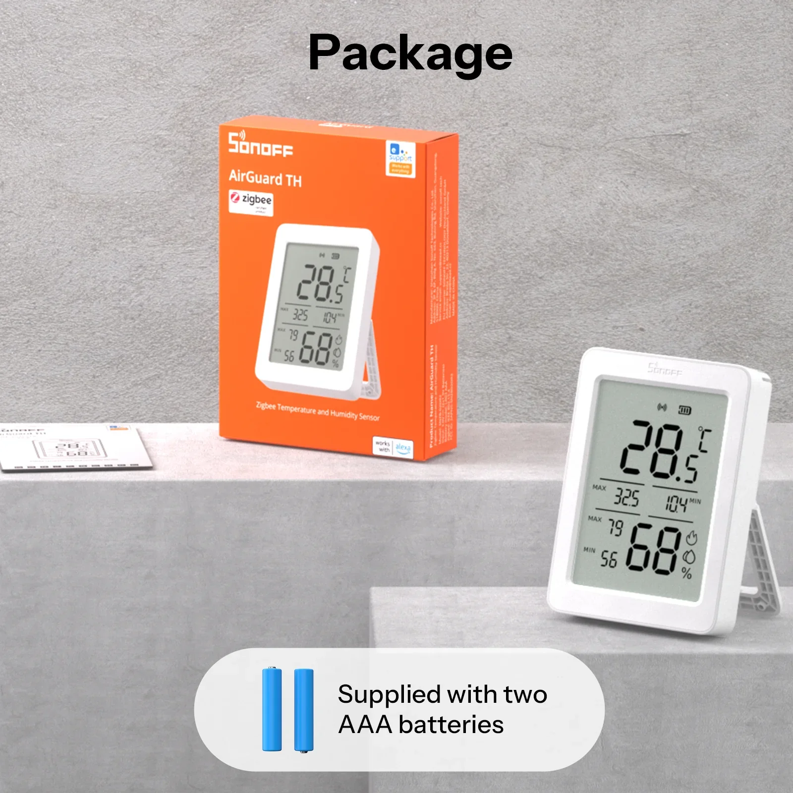 Sonoff AirGuard TH Zigbee Temperature and Humidity Sensor with 3.6'' LCD - Image 8