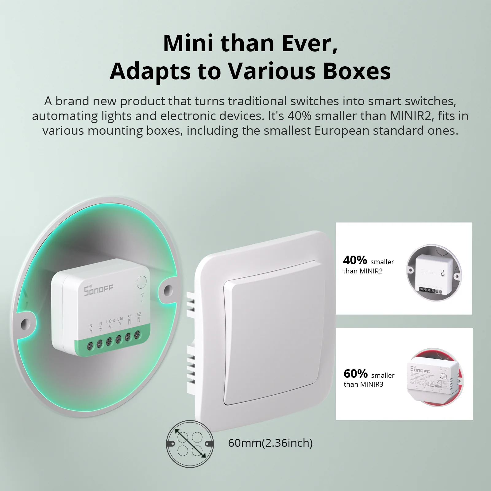 Sonoff Wi-Fi Smart Relay (Matter compatible - 10A / 2.4kW) - Image 7