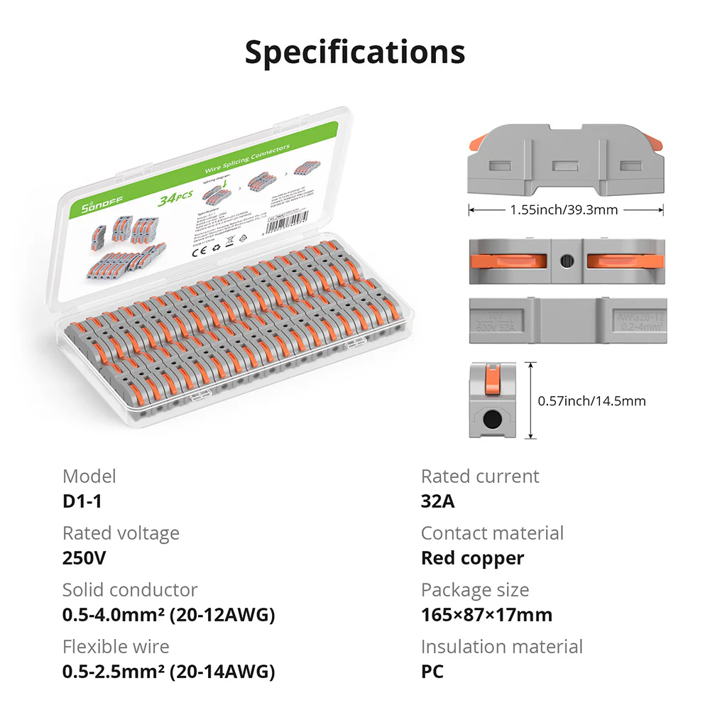 Sonoff Wire Splicing Connectors (34 pcs) - Image 7